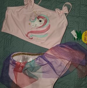 Unicorn 2pc swimsuit sz 2t  NWT